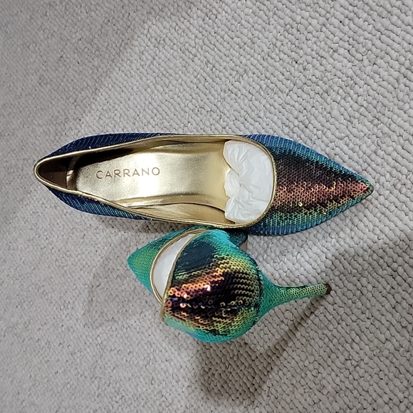 Carano Cherri- Dress Pump Sequins Size 6 - Picture 5 of 7